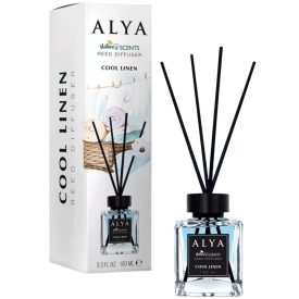   Alya Nature's Scent Reed diffuser pálcikás illatosító 100 ml Cool Linen 