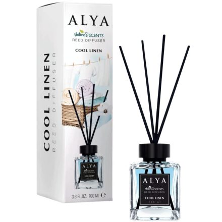 Alya Nature's Scent Reed diffuser pálcikás illatosító 100 ml Cool Linen 