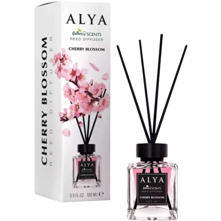 Alya Nature's Scent Reed diffuser pálcikás illatosító 100 ml Cherry Blossom 
