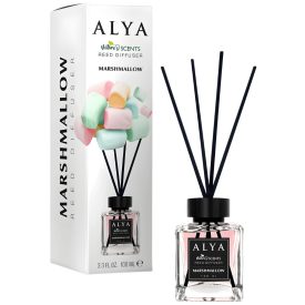   Alya Nature's Scent Reed diffuser pálcikás illatosító Marshmallow illat 100 ml